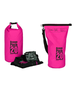 Vodootporna suva torba EL 20L pink - 200916-1