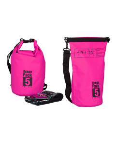 Vodootporna suva torba EL 5L pink - 200922-1