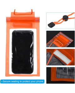 Vodootporna torbica za telefon narandžasto - 603631