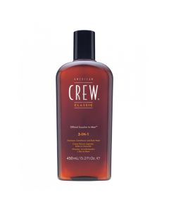 AMERICAN CREW Gel za tuširanje, Šampon za kosu i Regenerator za kosu CLASSIC, 3in1, 450 ml - VSD00607