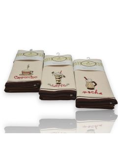 Set 6 kuhinjskih krpa Wafle, capuchino - VLK000109- purple 1