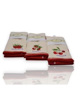 Set 6 kuhinjskih krpa Wafle, red - VLK000109- red 1