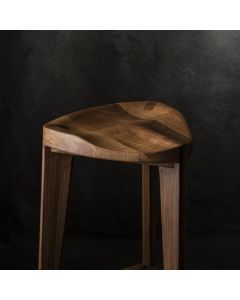MEDA FURNITURE Drvena barska stolica Terca Orah - OrahTerIzd3561
