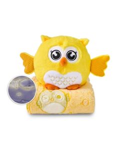 DORMEO Emotivna sovica, Set ćebe+jastuk, žuta
