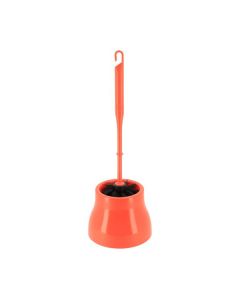 TENDANCE Četka za WC šolju sa držačem 14x39cm, narandžasta - 6630120