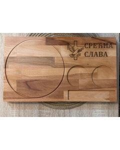 ARBOREA Slavska daska sa gravurom, drvena, 26x45 cm