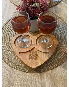 ARBOREA Srce daska, drvena, 20x20 cm