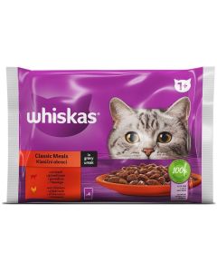 WHISKAS Hrana za mačke Adult sa piletinom i govedinom 4x85g - 3638703