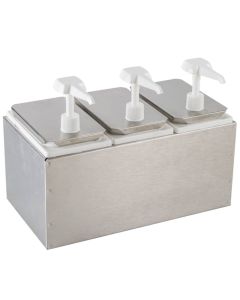 WI GASTRO Dispanzer sa 3 pumpice inox - Wi-0031