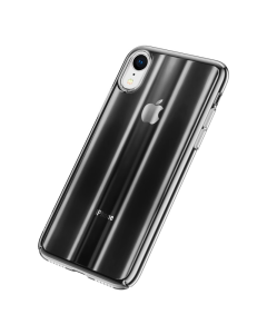 Maska za iPhone XR Baseus Aurora transparent crna