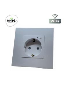 Wise Wifi pametna utičnica, ugradna 16a - MAT panel bela WU8001 - PMK000160A00000