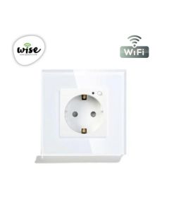 Wise Wifi pametna utičnica, ugradna - stakleni panel WU0001 - PMK000003A00000