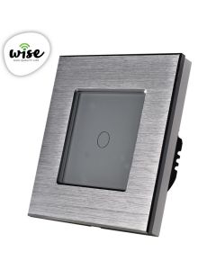 Wise Wifi + RF pametni prekidač, 1 taster - aluminijumski panel - PMK000228A00000