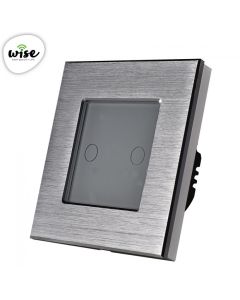 Wise Wifi + RF pametni prekidač, 2 tastera - aluminijumski panel - PMK000229A00000