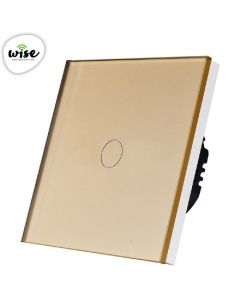 Wise Wifi + RF pametni prekidač, 1 taster - stakleni panel krem - PMK000202A00000