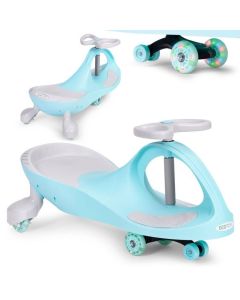 ECO TOYS Wiggle guralica za decu sa led točkovima, plava - YM-SW-1 BLUE
