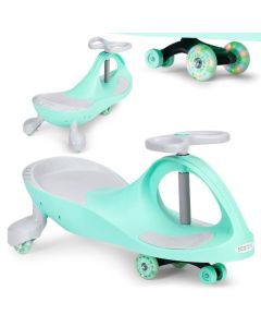 ECO TOYS Wiggle guralica za decu sa led točkovima, zelena - YM-SW-1 GREEN
