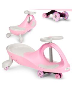 ECO TOYS Wiggle guralica za decu sa led točkovima, roze - YM-SW-1 PINK