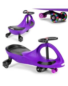 ECO TOYS Wiggle guralica za decu sa led točkovima, ljubičasta - YM-SW-1 PURPLE