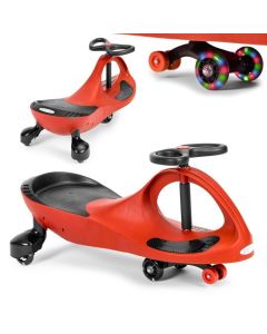 ECO TOYS Wiggle guralica za decu sa led točkovima, crvena - YM-SW-1 RED