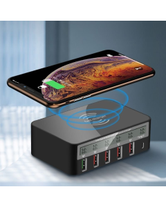Wireless punjac + 5xUSB + Type C EL01 crni - 97855-1
