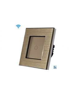 Wise Wifi pametni prekidač, 1 taster, aluminijumski panel krem - PMK000007A00000