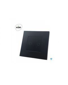 Wise WISE wifi pametni prekidač - 2 tastera, PVC mat panel crni - PMK000151A00000
