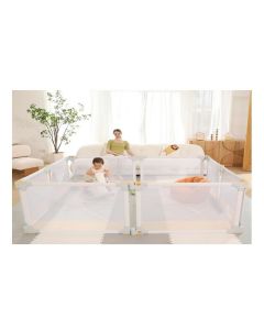 BBO Ogradica za igru 8u1 Fun 2 play 200x200cm siva - WMWL02-GREY