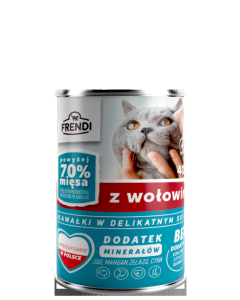 FRENDI Vlažna hrana za mačke Govedina 400g - 3012817