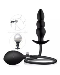 Silikonski naduvavajući analni butt plug (podesiv)