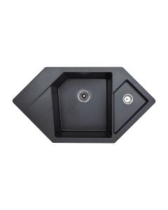 METALAC INKO Sudopera X Granitna Diamond 960×510 fi sifona 90/60 crna - 190590-1