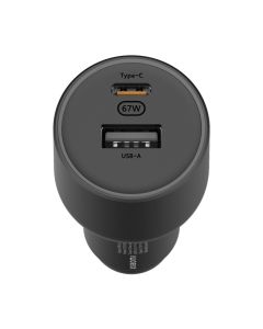 XIAOMI Auto punjač 67W (USB-A + Type-C), crna - 148115