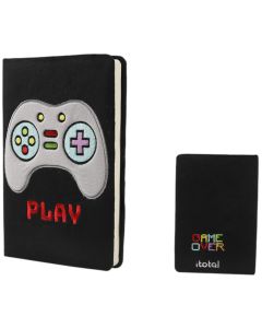 ITOTAL notes plišani A5 Let's play blanko 96 lista