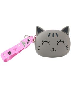 ITOTAL novčsnik silikonski siva mačka