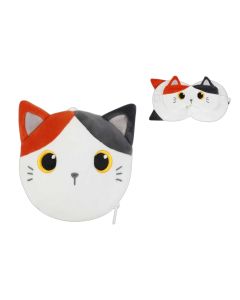 ITOTAL Maska za spavanje sa jastukom Narandzasta mačka