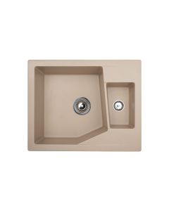 METALAC INKO Sudopera X Granitna Linea M 1.5D 620×500 fi sifona 90 šampanj - 192043