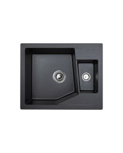 METALAC INKO Sudopera X Granitna Linea M 1.5D 620×500 fi sifona 90 crna - 192041-1