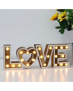 DEKOR DOM Novogodišnja LED dekoracija 20x5x22cm Love XM6038 - 023487