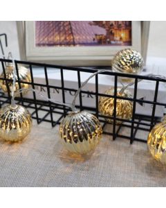 DEKOR DOM Novogodišnja LED rasveta Ball XM6172, zlatna - 023494