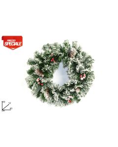 Novogodišnji snežni venac 40cm
