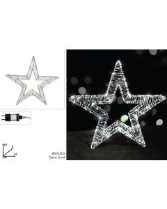 Novogodišnja svetleća LED zvezda 50cm sa 800 LED dioda hladno bele boje