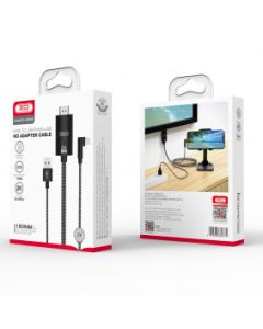 XO Kabl GB008 Lightning na HDMI+USB2K 1080P, crna - 21054-1