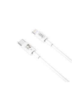 XO Kabl USB-C na Lightning NB-Q189A, 20W, 1m, bela