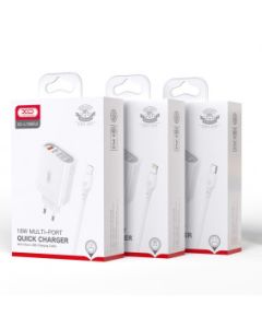 XO Punjač L100 4USB Fast charging 1 USB sa Iphone kablom - 20943-1