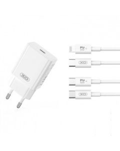 XO Punjač L126 20W PD Charger Type-c, bela - 23921-1-1