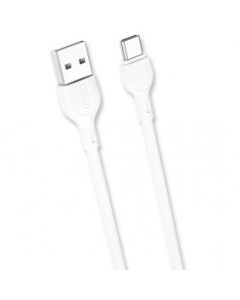 XO Kabl NB200 USB Type-C 2.1A 1M, bela - 21004-1