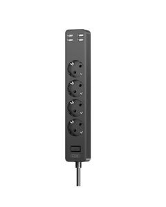 XO Produžni kabl WL10, 4 utičnice + 4USB, 1.8m - XO0089