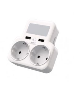 XO Adapter punjač WL09 Smart, sa noćnim svetlom (2AC+2USB 2.4) - 20940