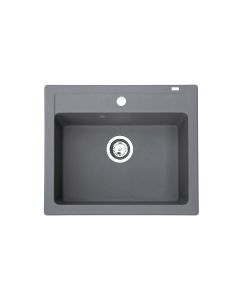 METALAC INKO Sudopera XGranitna Quadro 60 600x500 fi 90 sa sifonom grafit - 372984