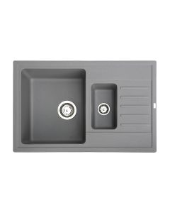 METALAC INKO Sudopera XGranitna Quadro Plus 1.5D 780x500 fi 90 sa sifonom grafit - 372988